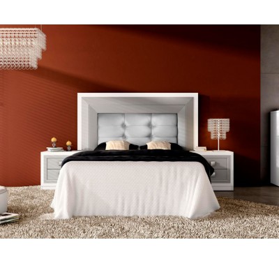 Dormitorio 150cm gris-tapizado